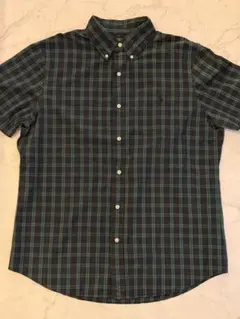ラルフローレン 半袖シャツ チェック グリーン ネイビー クラシックフィット L
