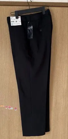 ユニクロ 感動スリムパンツ 丈長め XLサイズ 未使用 ブラック