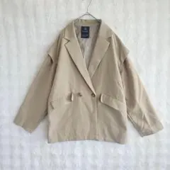 w closet 2WAY テーラードジャケット F ベージュ ベスト 春秋のサムネイル