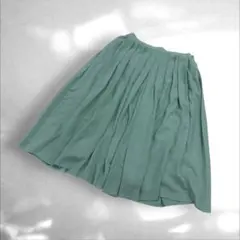 スローブイエナ　キュロットパンツ　スカーチョミントグリーン プリーツ（E3