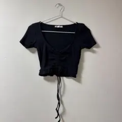 ZARA クロップド ブラック