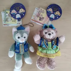 シェリーメイ　ジェラトーニ　ディズニーシー15周年　ぬいぐるみバッジ ぬい