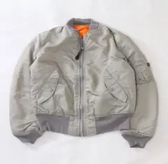 88~92年製　【L】ALPHA MA-1 USA 80s silver ALPHA INDUSTRIES MA-1 Bomber in Vintage Gray | REVOLVE