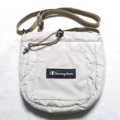 Champion　巾着 キルティング ショルダーバッグ ベージュ