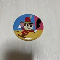 ネズミ マーチ デザイン 缶バッジ レトロ ディズニー風