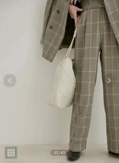 美品☆vis☆エコウールタッチワイドパンツ