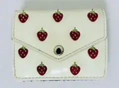 Bleu Bleuet いちご 財布 3つ折り かわいい ブルーブルーエ