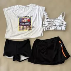 キッズ水着セット（Tシャツ・ブラトップ・ショートパンツ・スカート）