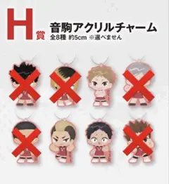 ハイキュー一番くじ H賞　音駒アクリルチャーム バラ売り