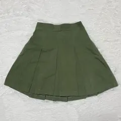 Heather ヘザー プリーツキュロットスカート カーキ【D1-66】のサムネイル