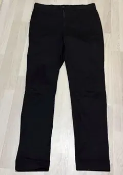GU ブラック コットンスラックス L