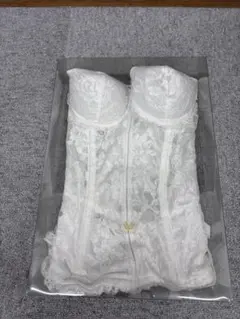 ホワイト レース コルセット　C70