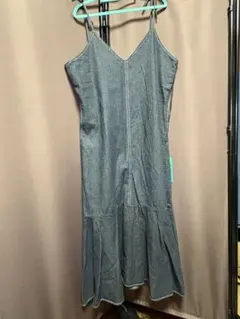 新品　デニムマーメイドキャミワンピース　3 L 黒系