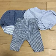 ３枚セット　70センチから　かぼちゃパンツ