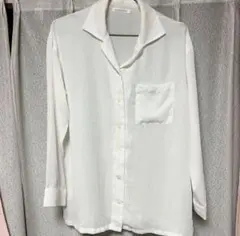 長袖シャツ 白シースルー