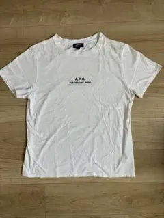 A.P.C. ロゴTシャツ ホワイト Lサイズ
