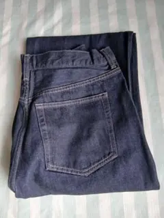 【未使用品】ユニクロ ワイドストレートジーンズ Navy 30