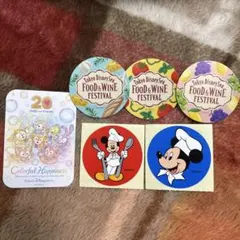 ダッフィーアンドフレンズ カラフルハピネス フードアンドワイン ステッカー