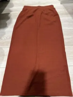 バーントオレンジ タイトロングスカート新品