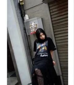 THE END Tシャツ ブラック L フォトT 千葉まりえ　コラボ　日本酒