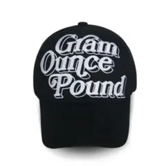 Gram Ounce Pound キャップ　黒