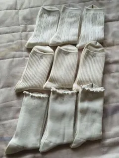 おすすめ☆ホワイトソックス 9足セット23-25cm 日本製