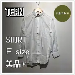 【美品】ボタンダウンシャツ コットン100% メンズ レディース きれいめ 古着