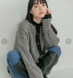 LOWRYS FARM　２ＷＡＹガラボタンプルオーバーカーディガン