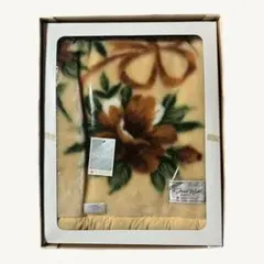 【新品・未使用】毛布 西川 花柄 アクリル