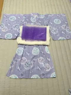 ユニコーン柄浴衣セット120cm