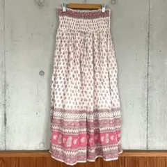 ページボーイ PAGE BOY ワンピース スカート ペイズリー柄 ピンク