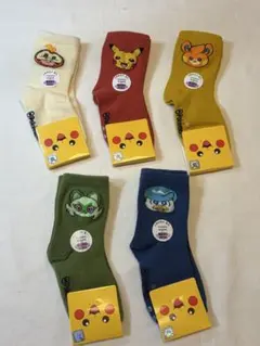 【新品】ポケモン キッズ靴下 5足セット　12cm