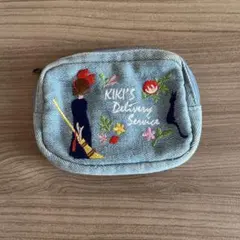 デニムポーチ 魔女の宅急便 キキ刺繍