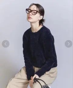 ナイロンモール コンパクトニット プルオーバー　定価15400円