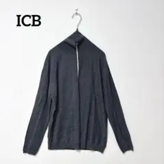 ICB カシミヤ・シルク混 タートルネックニット グレー S センターラインのサムネイル