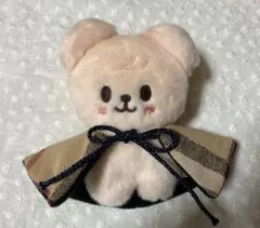 ハンドメイド ぬいぐるみ用 ケープ マント パピーム スンミン チェック×黒