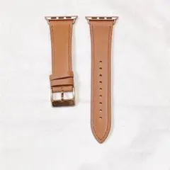 Apple Watchベルト　アップルウォッチバンド　イタリアンレザー　ブラウン