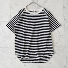 セポ 半袖Tシャツ ワッフル素材 ボーダー 綿コットン混 トップス カットソーのサムネイル