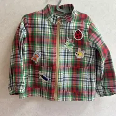 チェック柄ジャケット M (100-110cm)