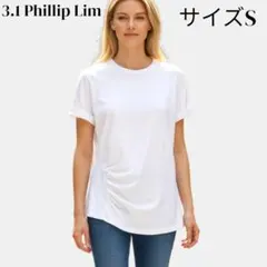 3.1 Phillip Lim シャーリング Tシャツ カットソー ギャザー Sのサムネイル