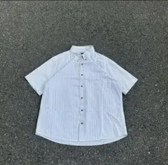 90〜00s エディーバウアー 半袖Tシャツ BDシャツ ストライプシャツ