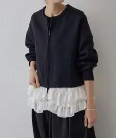 ビアズリー 裾フリルブルゾンのサムネイル