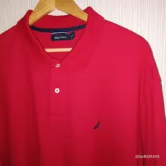 コ*チ様 NAUTICA ノーティカ半袖ポロシャツ レッド XXLサイズのサムネイル