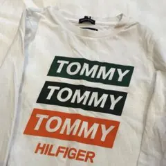 トミーヒルフィガー キッズ ロンT 110 白 長袖Tシャツ