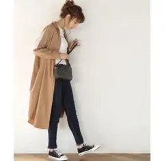 イング INGNI ロングシャツワンピース ゆったり 体型カバー Mサイズ