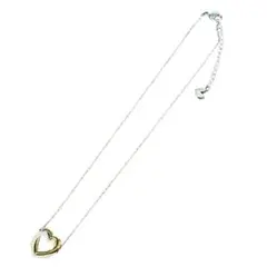 スワロフスキー　ハート型クリスタルネックレス