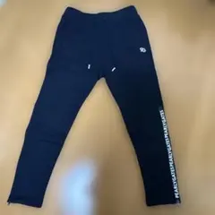 PG ネイビー カジュアルパンツ サイドジッパー付き裏起毛