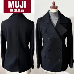 新品 近い 美品 MUJI 無印良品 ウール 起毛 ピーコート M 冬アウター
