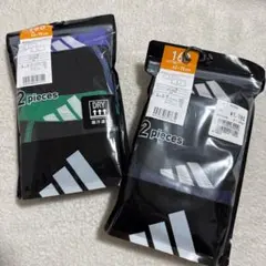 新品adidasキッズ前開きボクサーパンツ4枚セット 160cm 男の子 黒紺