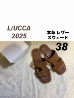 L/UCCA/ルッカ SLOBE別注 スウェードサンダル 38 本革 レザーのサムネイル
